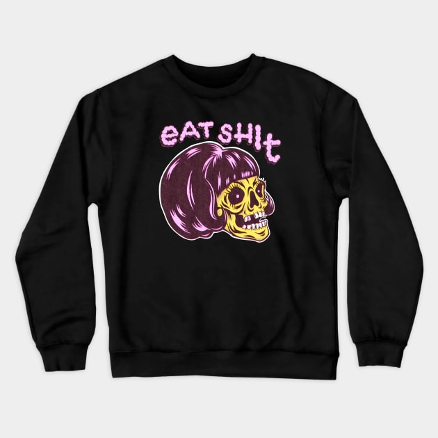 Yellow skull Crewneck Sweatshirt by Bad Taste Forever